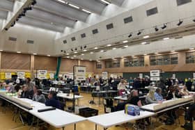 The counting of the votes for the 2024 local election took place at the Temple Park Leisure Centre, in South Shields. Photo: National World.