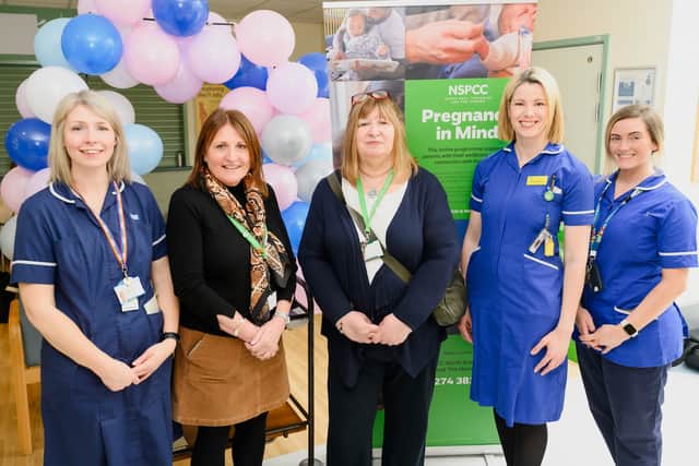 NSPCC and NHS staff at the RVI.