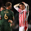 Ciaran Clark in action for Stoke CIty. The former Aston Villa and Newcastle United man has been released by the Potters.