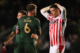 Ciaran Clark in action for Stoke CIty. The former Aston Villa and Newcastle United man has been released by the Potters.