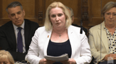 Emma Lewell-Buck, the MP for South Shields in the House of Commons. Mrs Lewell-Buck raised the issue of child poverty to Prime Minister Rishi Sunak during PMQs. Photo: Parliamentlive.tv.