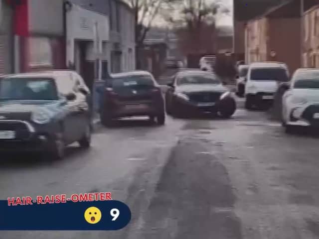 Ian Gilheaney was jailed for 2 years and 4 months after leading police on a  'hair-raising' chase around the streets of Accrington