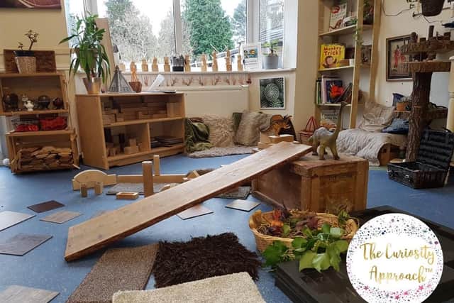 Noah's Ark Nursery has adopted a "curiosity approach" to learning, meaning that it allows children to explore things that are not classed as "traditional toys" to help stimulate their learning and development. 