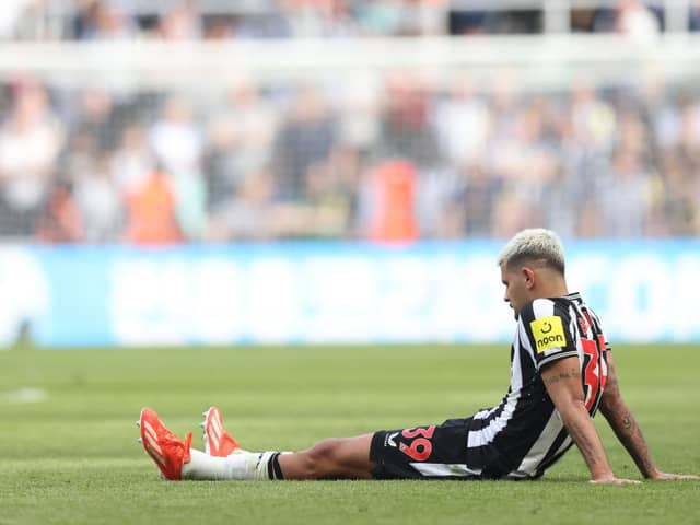 Newcastle United midfielder Bruno Guimaraes. (Photo by George Wood/Getty Images)