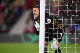 Southampton goalkeeper Alex McCarthy. McCarthy has recently been linked with a move to Newcastle United and Liverpool.