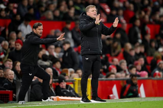 Newcastle United head coach Eddie Howe. (Photo by Stu Forster/Getty Images)