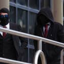 Daniel Graham (left) and Adam Carruthers appeared at Newcastle Magistrates' Court in connection with the felling of the Sycamore Gap tree. Photo: Owen Humphreys/PA Wire.