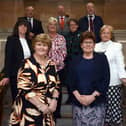 Cllr Tracey Dixon, South Tyneside Council Leader (front left), with her Cabinet members at South Shields Town Hall. Photo: South Tyneside Council.