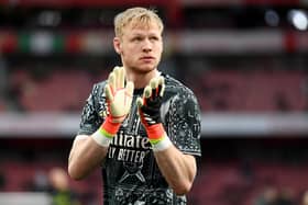Aaron Ramsdale in action for Arsenal. 