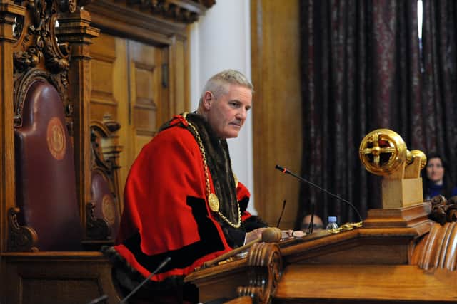 Mayor making ceremony at South Shields Town Hall - Mayor of South Tyneside Cllr John McCabe.