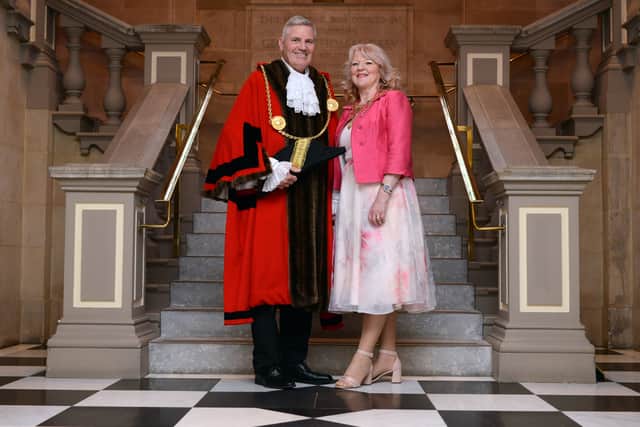Mayor of South Tyneside Cllr John McCabe and Mayoress Julie McCabe.