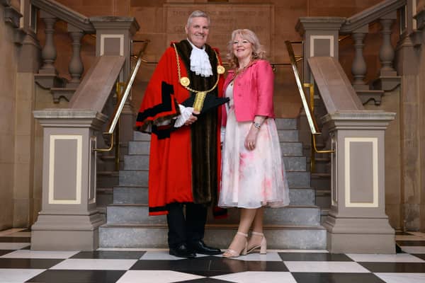 Mayor of South Tyneside Cllr John McCabe and Mayoress Julie McCabe.