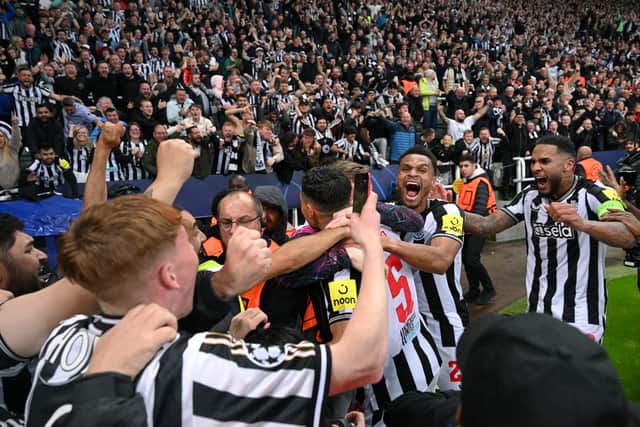 Newcastle United supporters were in dreamland after beating Paris Saint-Germain.