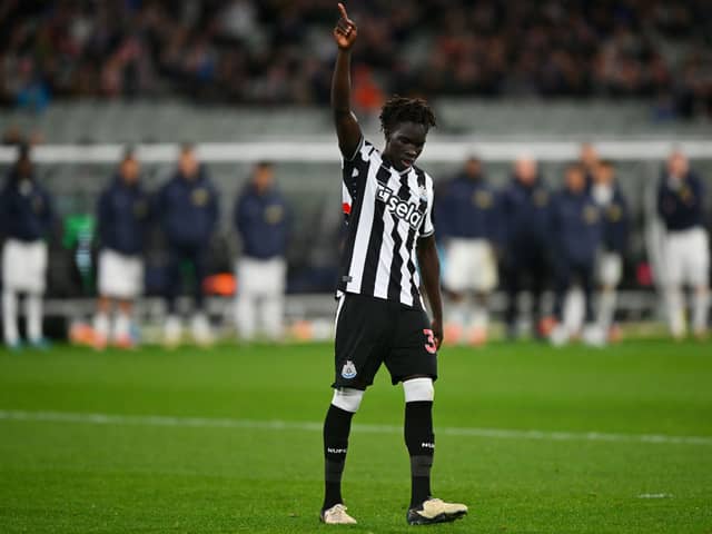 Newcastle United forward Garang Kuol. (Photo by Morgan Hancock/Getty Images)