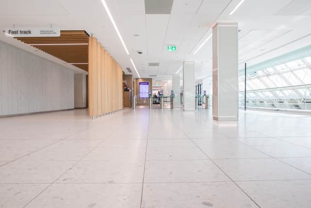 The new and improved access to the security area at Newcastle International Airport. Photo: Other 3rd Party.