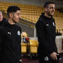 Ayoze Perez and Joselu of Newcastle United walk out of the tunnel prior to the Premier League match between Wolverhampton Wanderers and Newcastle United at Molineux on February 11, 2019 in Wolverhampton, United Kingdom.  (Photo by Stu Forster/Getty Images)