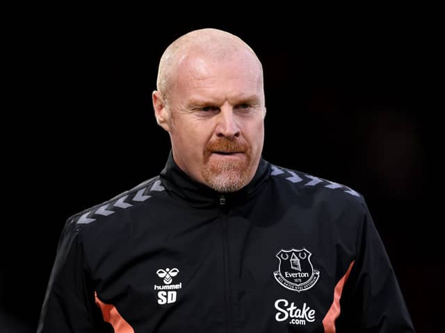 Everton boss Sean Dyche. The Toffees are reportedly interested in signing Kalvin Phillips this summer - a move that could open the door for Newcastle United to sign Amadou Onana.