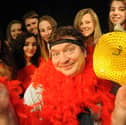 Harton Technology College art and drama teacher Harry Lynch was pictured rehearsing his final performance, Swan Song, with pupils in 2016. 