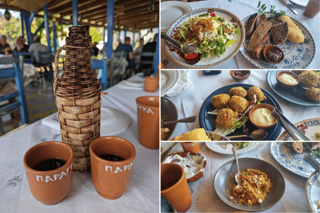 Paraga restaurant on the outskirts of Apollona.
