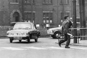 Chichester roundabout in April 1961. 