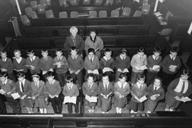 The angelic voices of pupils from St Matthew’s Primary School, Jarrow. They performed at Park Road Methodist Church in December 1990. Were you among them? 