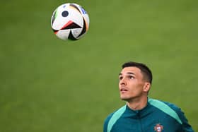 Joao Palhinha in action for Portugal at Euro 2024. 