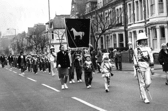 Cleadon Marines Band leading the parade of jazz bands along Ocean Road to the carnival at Bents Park in April 1971. Remember this? 