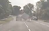 Aaron Drummond crashed into a car and bollard whilst driving dangerously in a white transit van when being chased by police. 