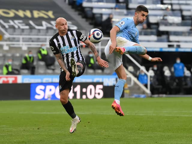 Ferran Torres scored a memorable hat-trick against Newcastle United in 2021. He has recently been linked with a £20m move from Barcelona.