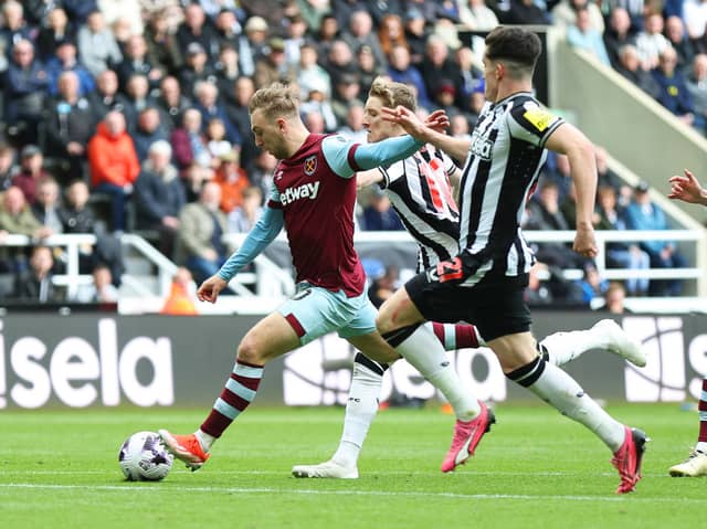 West Ham winger Jarrod Bowen. Bowen was on the verge of joining Newcastle United back in 2020.