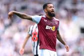 Aston Villa midfielder Douglas Luiz in action against Newcastle United. Luiz is set to move to Juventus in a swap deal.