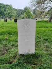 A gravestone for a soldier who received an OBE has been cleaned