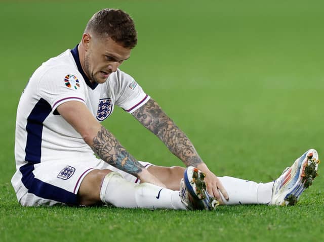 Kieran Trippier suffered with cramp during England's win over Serbia.