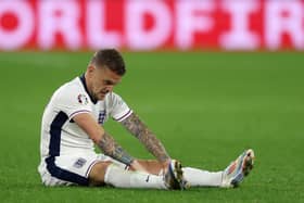 Kieran Trippier during England’s 1-0 win over Serbia. 