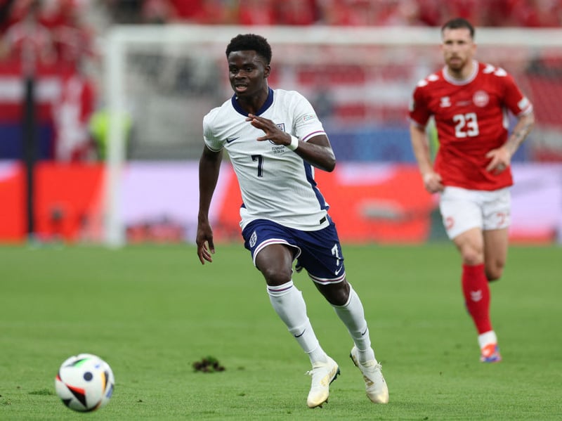 Looked energetic but had few attempts at goal. Almost put England ahead in the second half after pursuing a long ball and nodding the ball past Schmeichel - unfortunately it hit the side netting. Replaced by Eze.