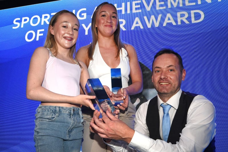 The Sporting Achievement of the Year Award went to Jessica Hodgson and Kiera Redford of South Tyneside Gymnastics Club, who are coached by Acrobatic Gymnastic High Performance Coach, Oliver Mattinson. The pair train six days a week at the Gymnastic Centre in South Tyneside and have been recognised for their teamwork, determination and dedication to the sport. Jessica and Kiera said: “We’re really happy. We’ve done gymnastics separately before, but we’ve been competing together for two years.”