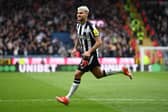 Bruno Guimaraes in action for Newcastle United. 
