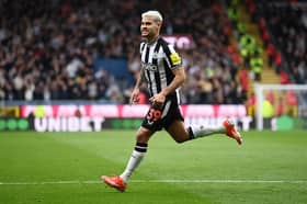 Bruno Guimaraes in action for Newcastle United. 