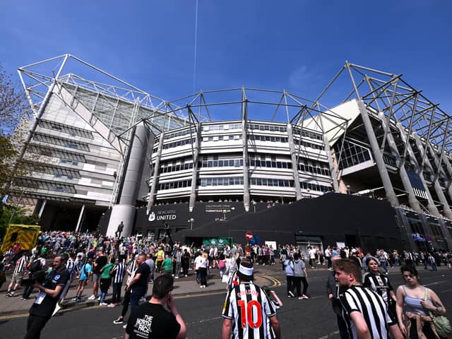 St James' Park, the home of Newcastle United