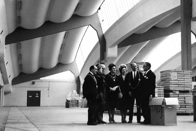 Pictured at the new extension at Cigarette Components Ltd., Jarrow, but can anyone guess which year this is?