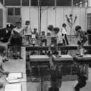 Ashley Road School playground in July 1971. Were you a pupil there in the 1970s? 