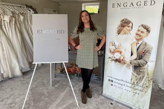 Jade Richardson-Gage, the owner of Engaged Bridal Studio in South Shields.