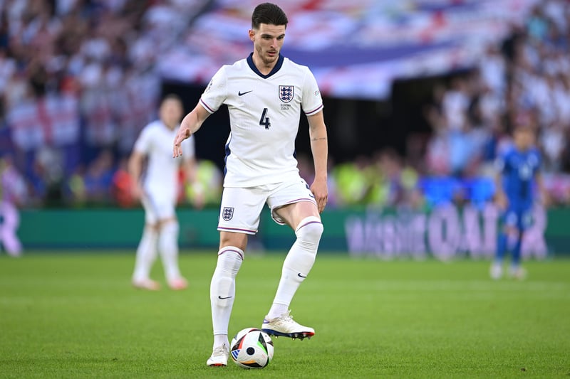 Rice is expected to keep his place in the middle, being England's go-to holding midfielder.