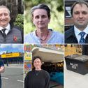 Jarrow and Gateshead East candidates standing in the 2024 general election. From top left: Mark Conway, Kate Osborne, Jamie Rickelton, Jack Gebhard (bottom left) and Nic Cook.