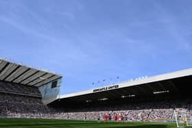 A general view of the East Stand during the Premier League match between Newcastle United and Brighton & Hove Albion at St. James Park on May 11, 2024 in Newcastle upon Tyne, England. (Photo by Stu Forster/Getty Images)