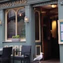 Seagull robs crisps from Hastings shop before nipping into pub.