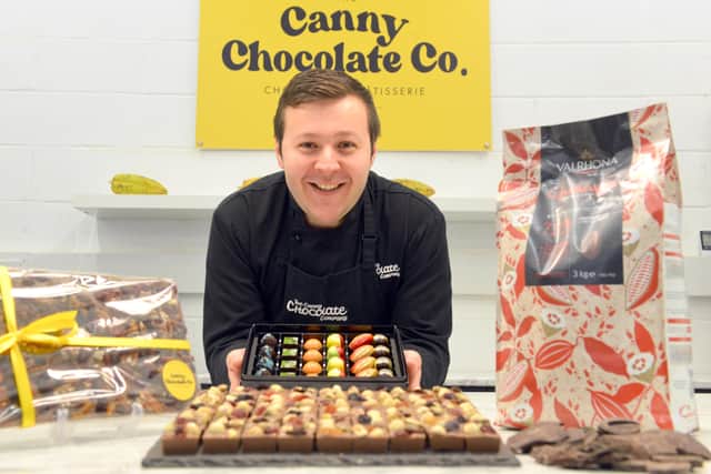 Kevin set up The Canny Chocolate Company in September 2020 - with the business going from strength to strength since then.