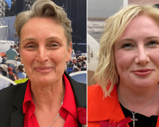 Kate Osborne (left) and Emma Lewell-Buck retained their seats in the 2024 general election. 