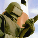 Shot blaster Brian Dillon gets to work on Souter lighthouse outbuildings in October 1994. Who can tell us more? 