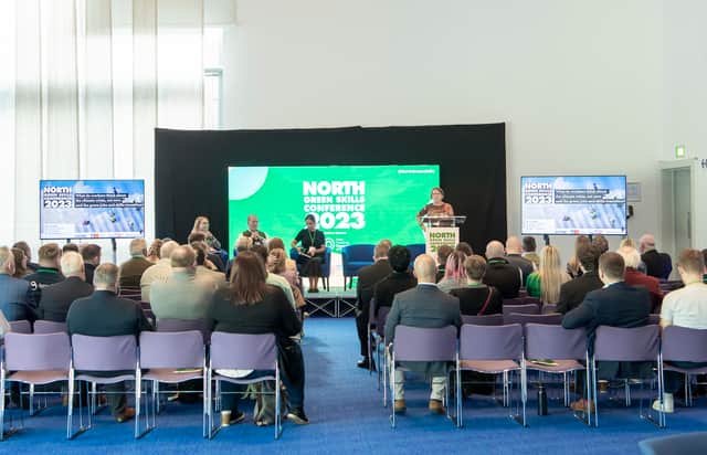 The North Green Skills Conference 2023, which was hosted in the Bridgewater Hall, Manchester.